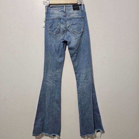 NWT - Buckle Flying Monkey - Jeans Flare Wide Leg Distressed - Size 24 - Blue - Picture 2 of 8